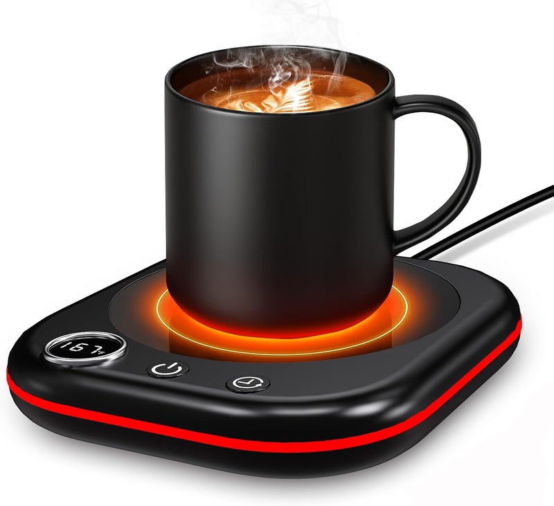 MXMZHXU Coffee Mug Warmer - 36W Cup Warmer for Desk with Temperature Display & Ambient Light, 1-12 H Timer, 4 H Auto Shut Off, Smart Candle Warmer, Gift for Coffee, Tea, Milk, Beverage - Image 1